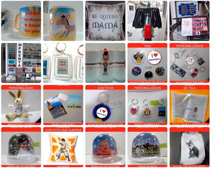 Redes sociales de Imprenta Santolhao Dixital en Monforte