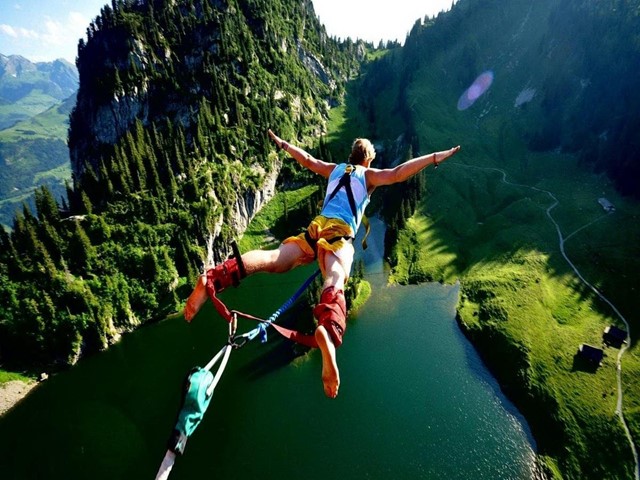 La sensación al hacer puenting